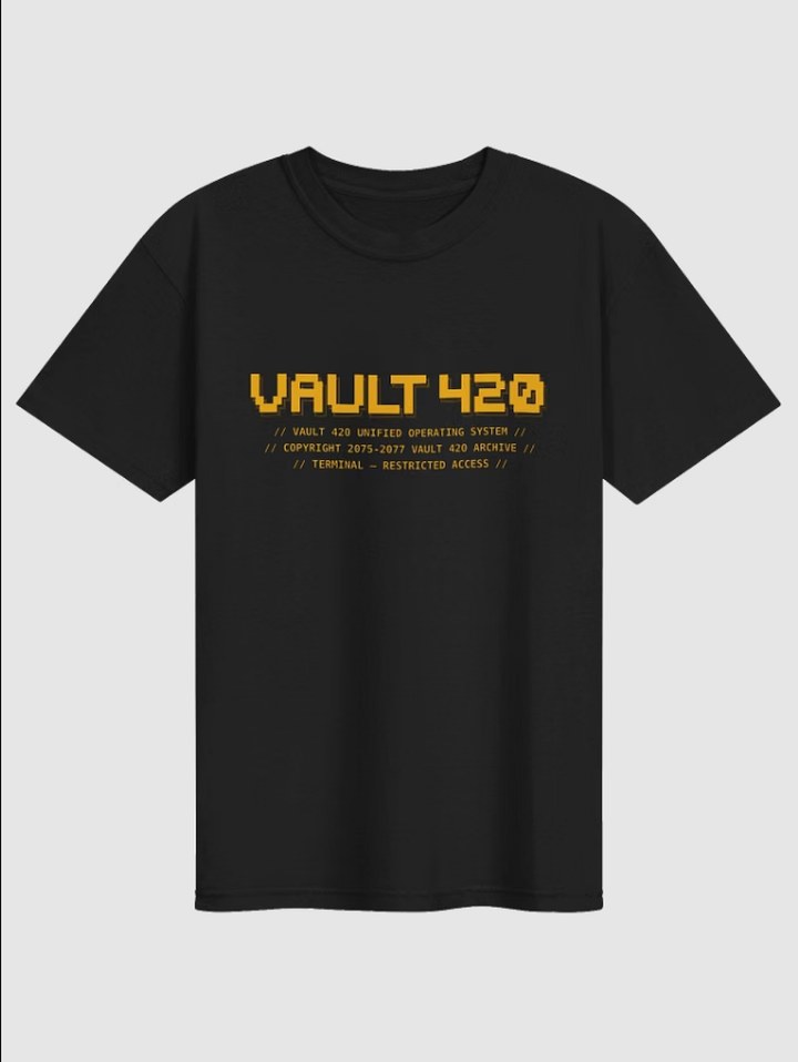 V420 TERMINAL LOGO TEE — AMBER product render