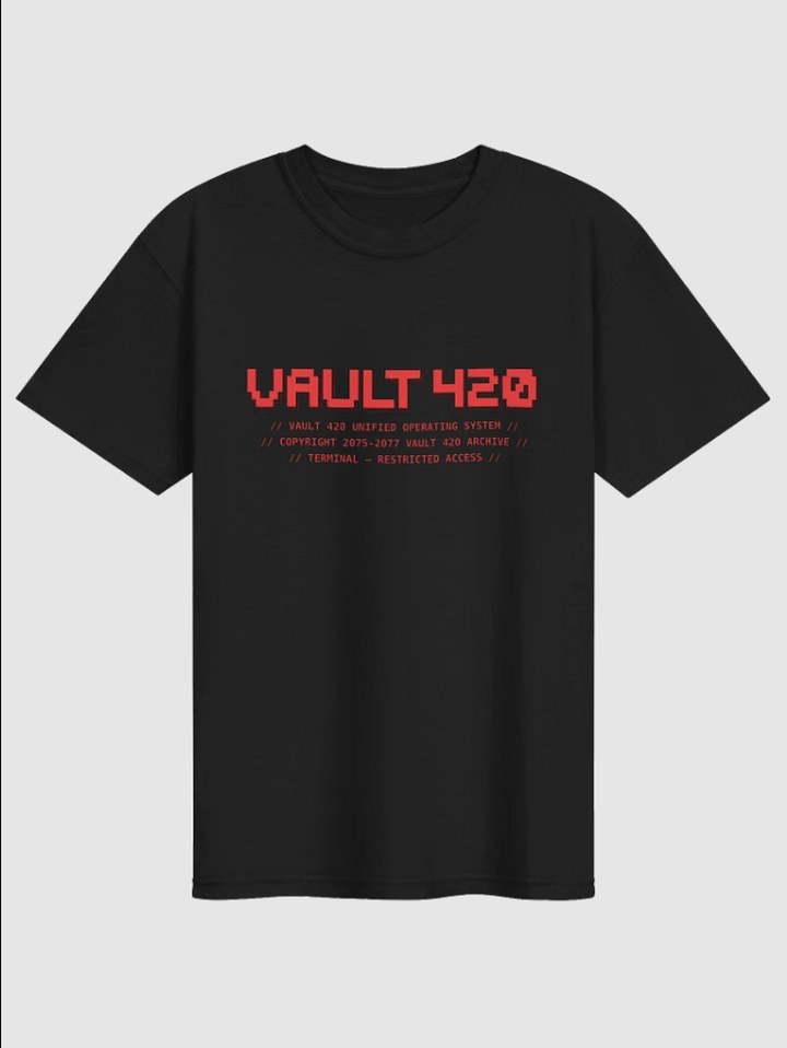 V420 TERMINAL LOGO TEE — RED product render