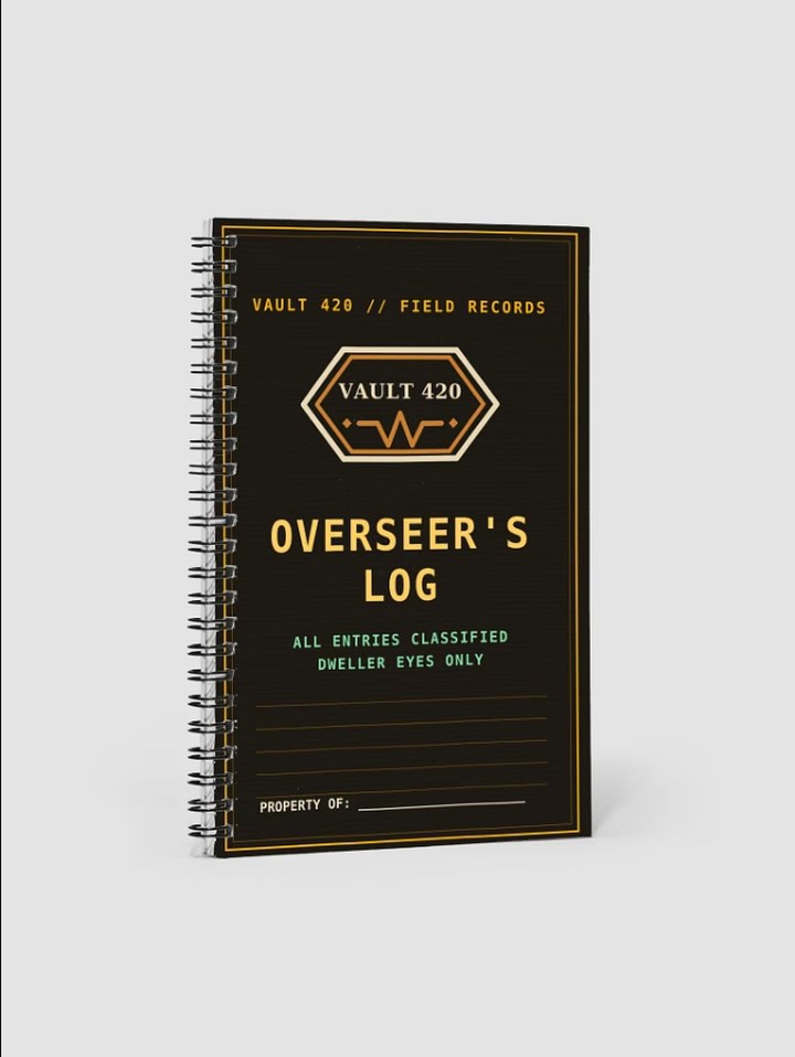 OVERSEER'S LOG NOTEBOOK product render