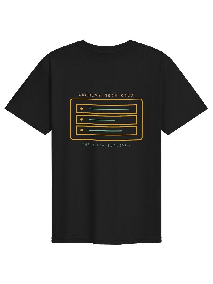 ARCHIVE SYSTEMS HEAVYWEIGHT TEE product render, back
